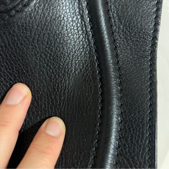 CELINE Black Pebbled Calfskin Leather Medium Phantom Luggage Tote Bag - Picture 5 of 8